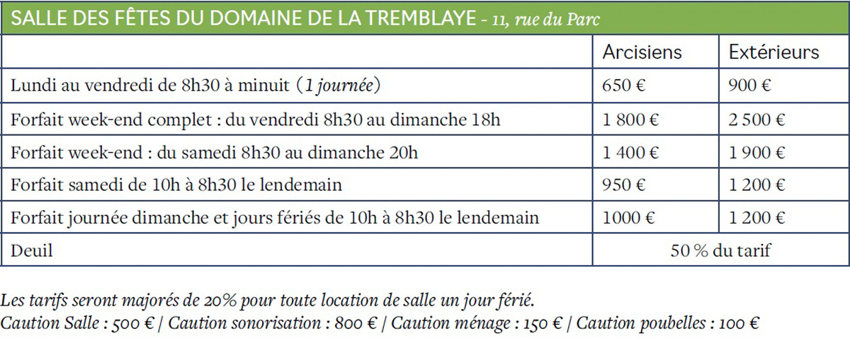 SALLE DES FÊTES SALLE DES FÊTES